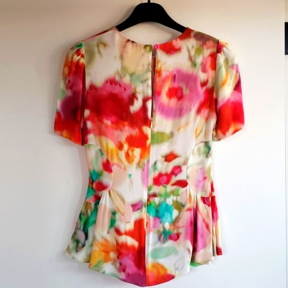 kate spade new york Floral Peplum Top - Picture 4 of 10